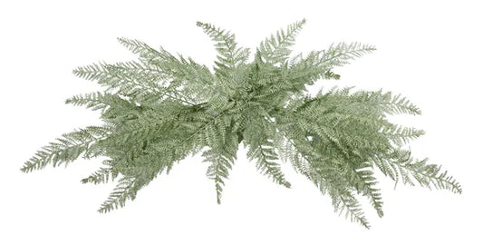 32"L GLITTER FERN SWAG SAGE GREEN