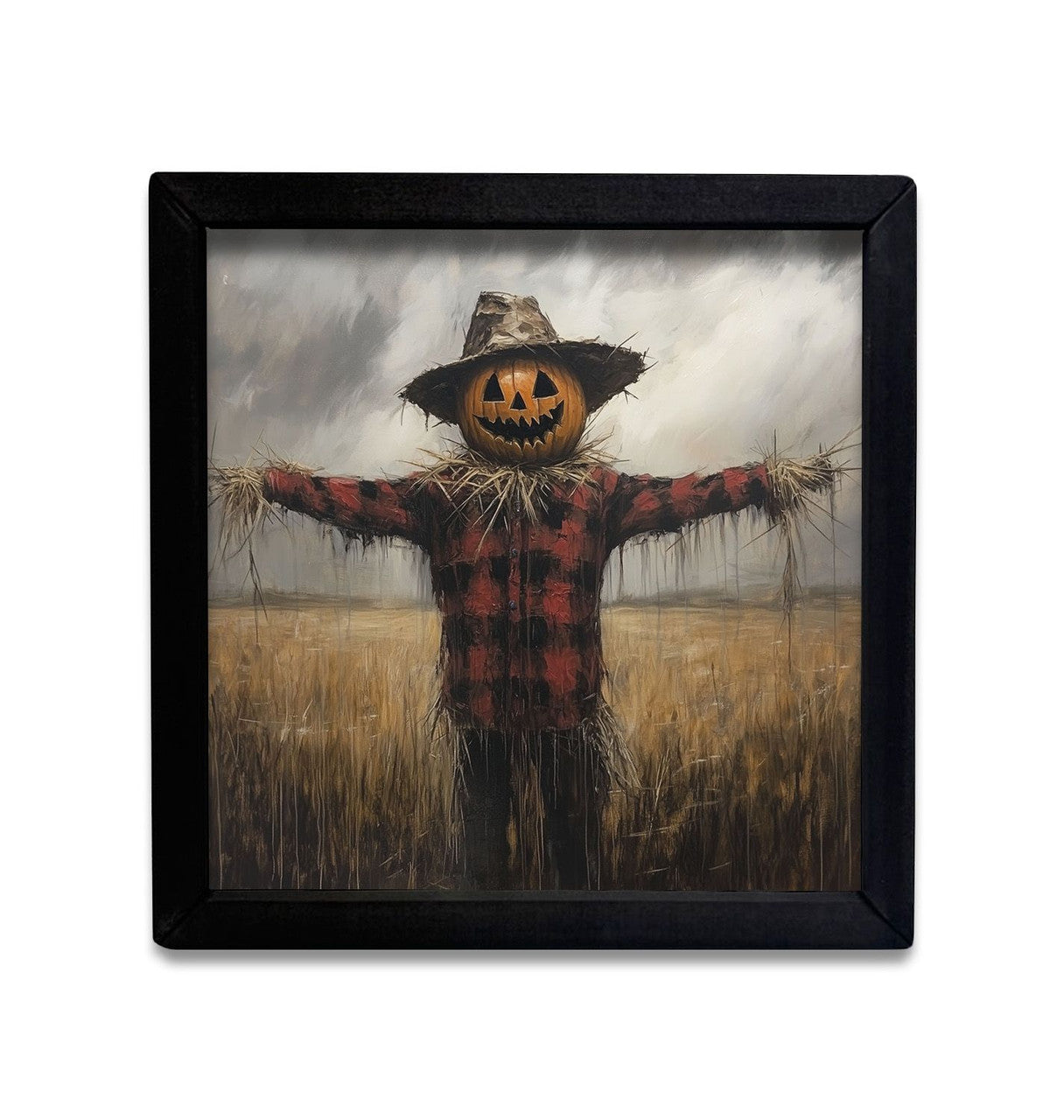12x12 PUMPKIN SCARECROW - BOXWOOD FRAME