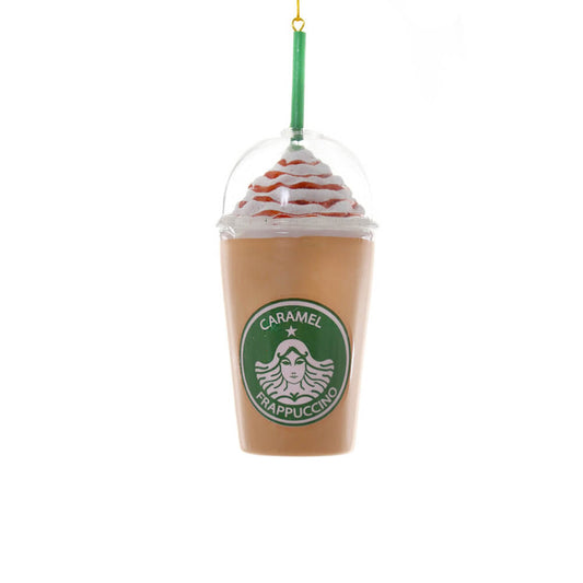 PRESALE: Caramel Frappuccino Ornament, 5.5"