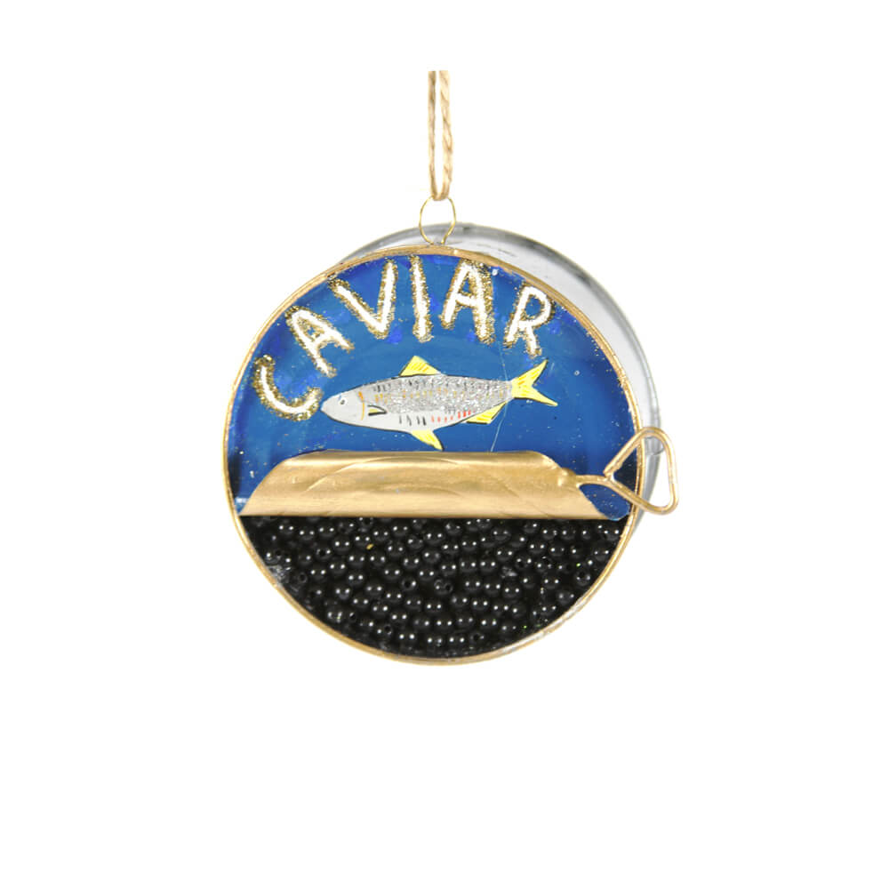 Caviar Tin Ornament 3"