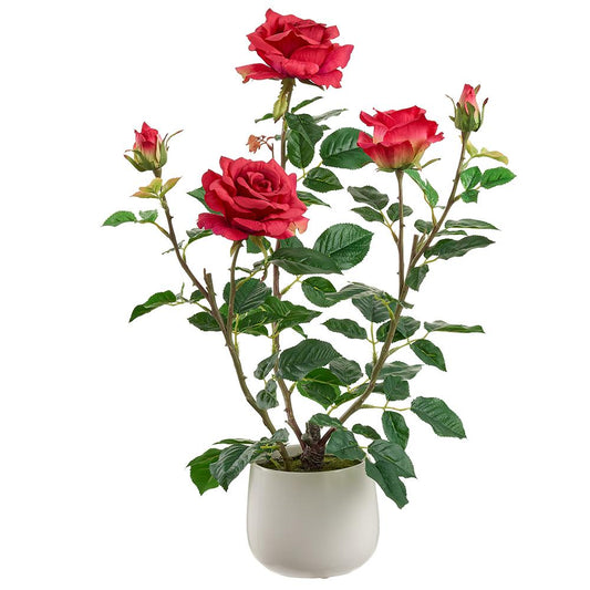 Cupid's Valentine 21.6" Rose's in Ceramic Vase