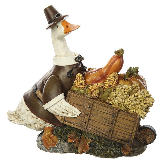 8.5" Resin Fall Mr. Harvest Duck