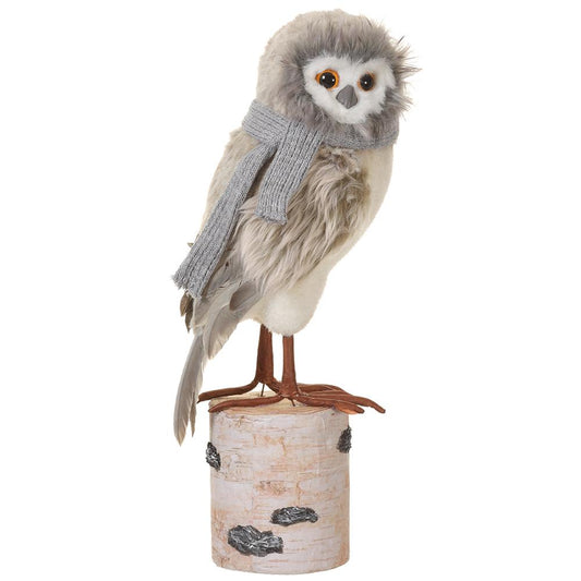 15" Fall Harvest Owl with Scarf