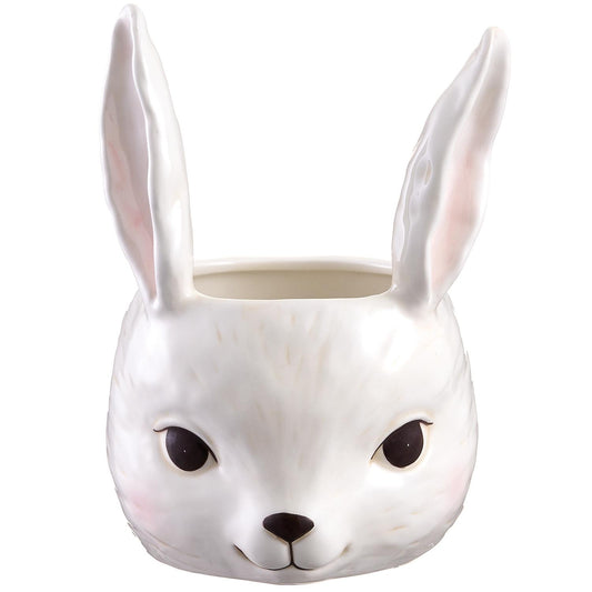7" Dolomite Bunny Planter
