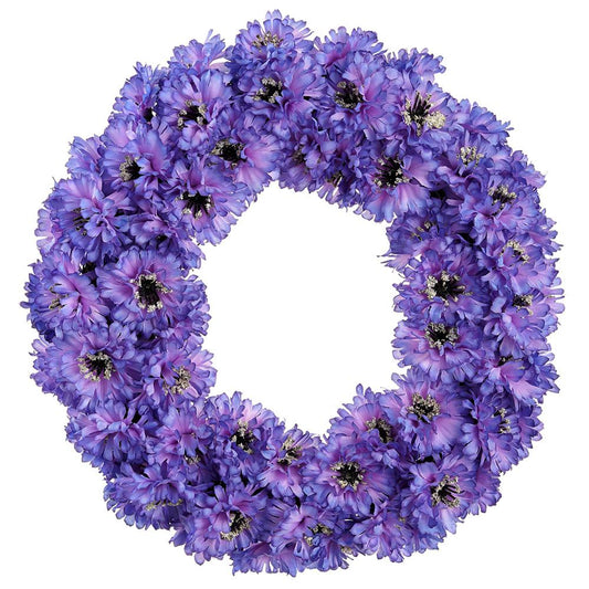 12" Cornflower Wreath