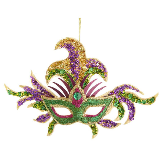 Mardi Gras - 7.25" Sequin Mask Ornament