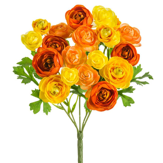 10.5" Mini Ranunculus Bush
