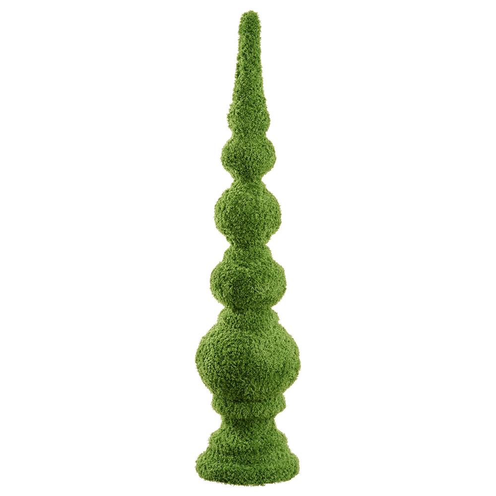38" FURRY MOSS COVERED TOPIARY