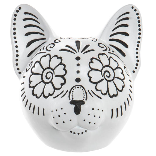 6" Resin Halloween Cat Head