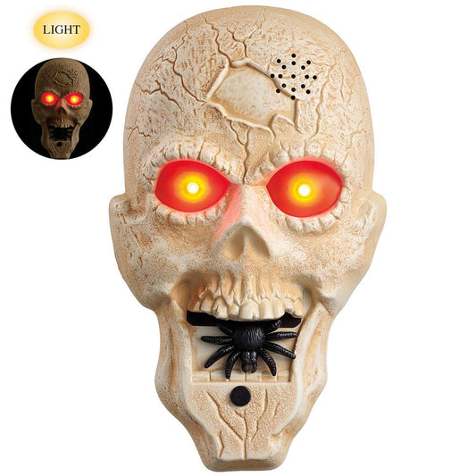 9" Skull Doorbell with Light And Voice