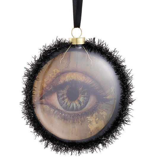 4" Halloween Eye Glass Disc Ornament