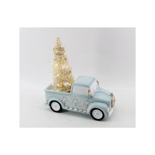 December Diamonds 13-inch Truck with LED Tree Figurine.