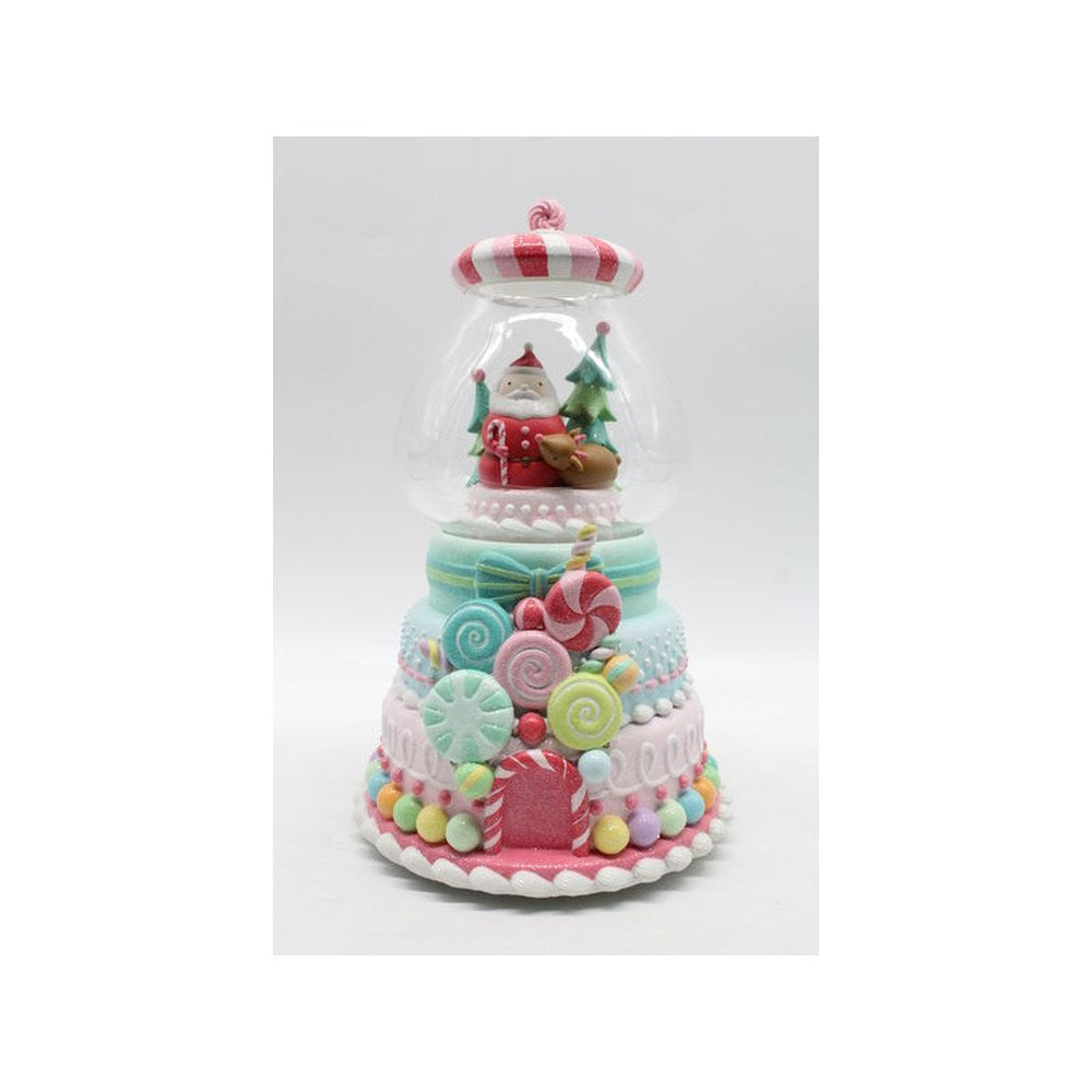 Santa's Sweet Shoppe Collection December Diamonds 14-inch Candy Machine with Santa Figurine