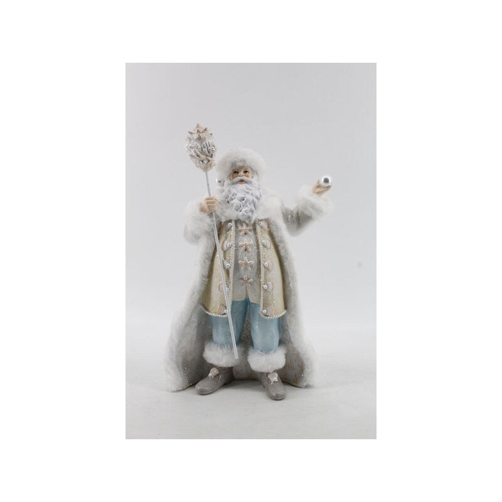 December Diamonds 14-inch Coastal Santa Figurine