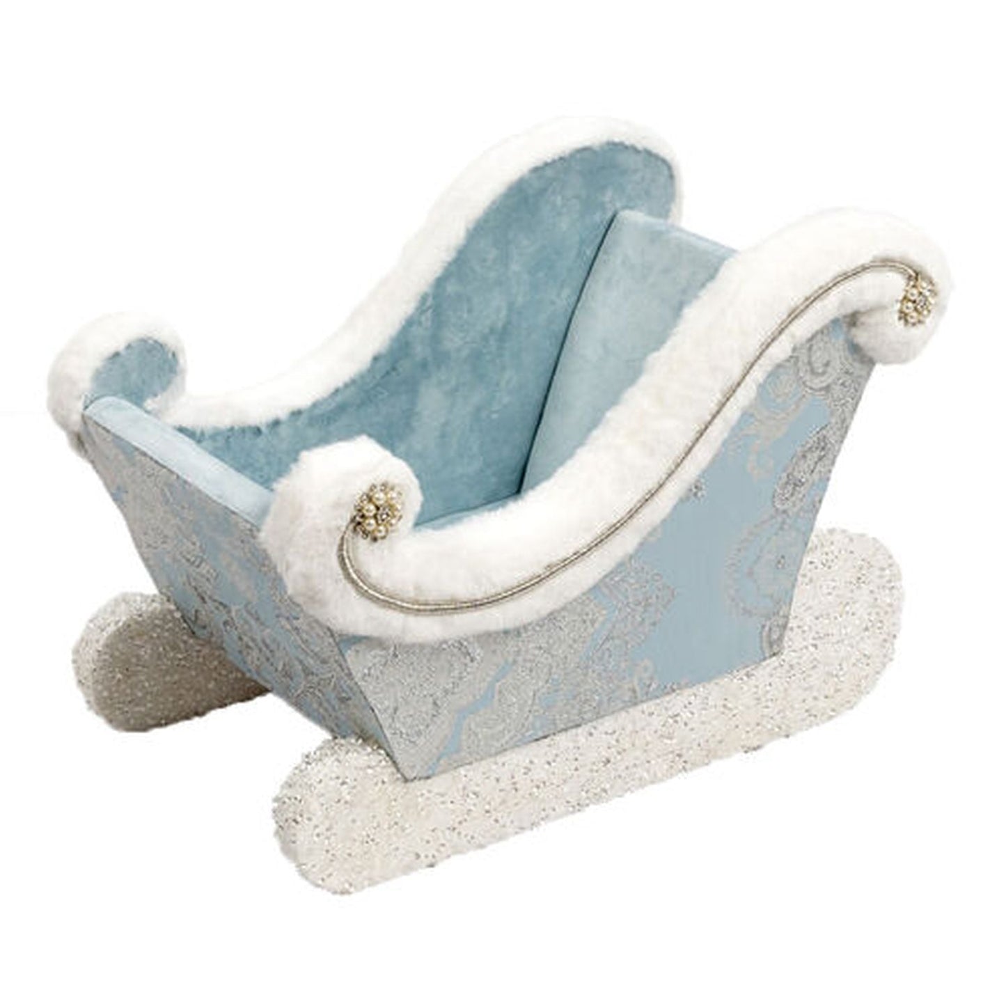 December Diamonds Sleigh Ride - 17" Blue Sleigh