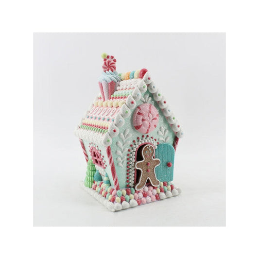 Santa's Sweet Shoppe Collection December Diamonds 12-inch LED Cookie House Figurine