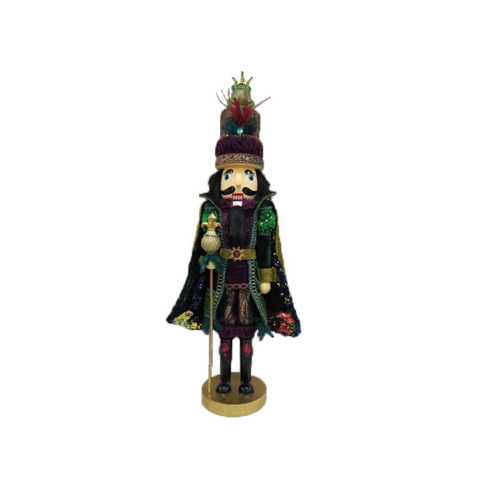 December Diamonds Mardi Gras 27-inch Nutcracker with Frog