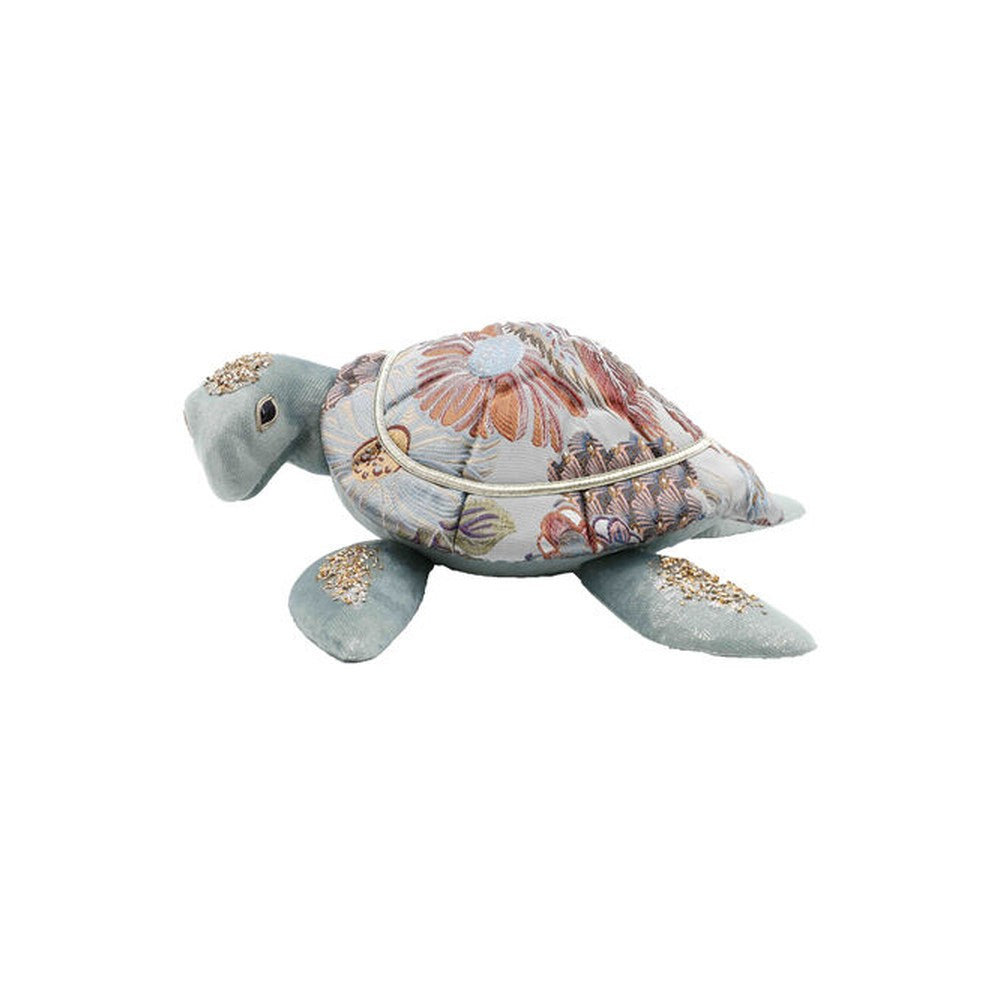 December Diamonds Blue Pattern Turtle Figurine