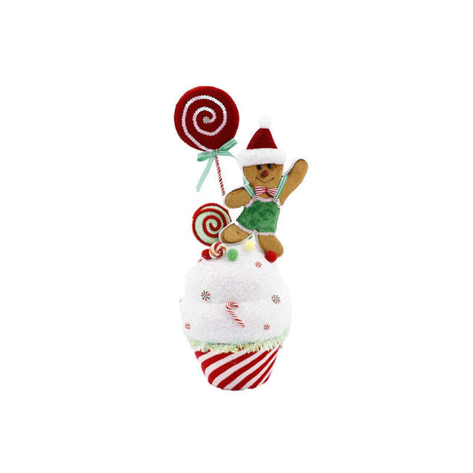 December Diamonds Gingerbread on CupCake Figurine