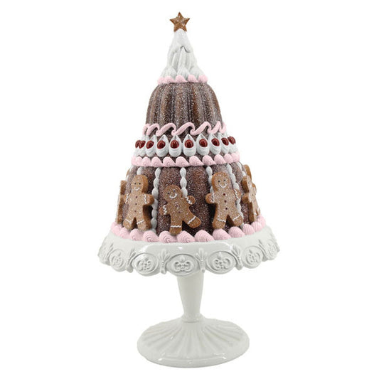 December Diamonds Gingerbread Tiered Cake With Cookies.