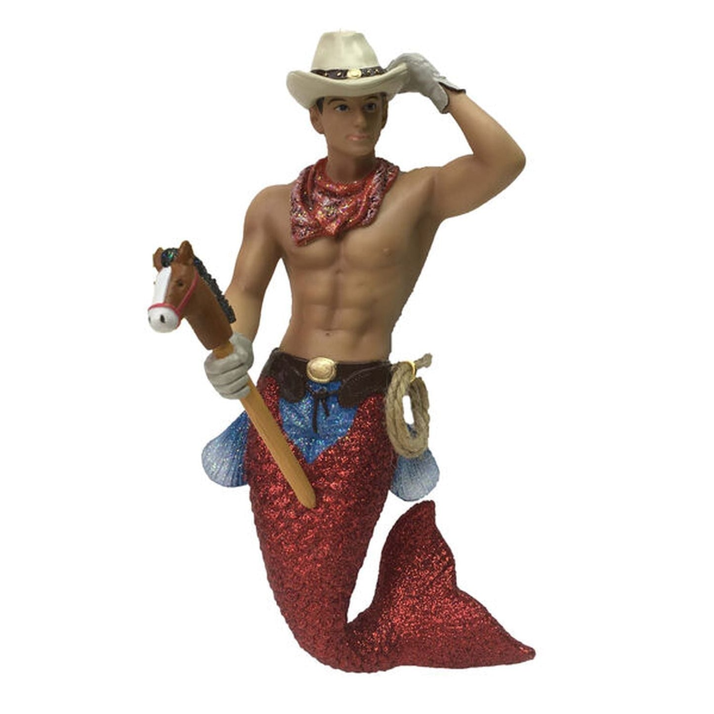 December Diamonds Mermen Collections - Cowpoke Figurine