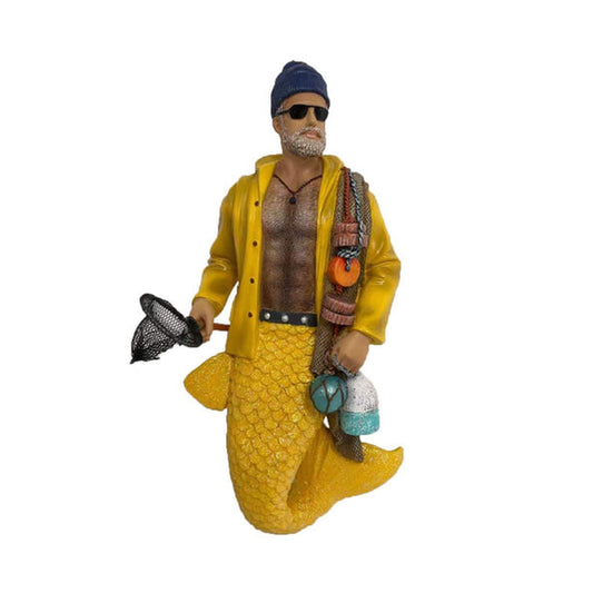 December Diamonds Mermen Collections - Monty The Flsherman Figurine