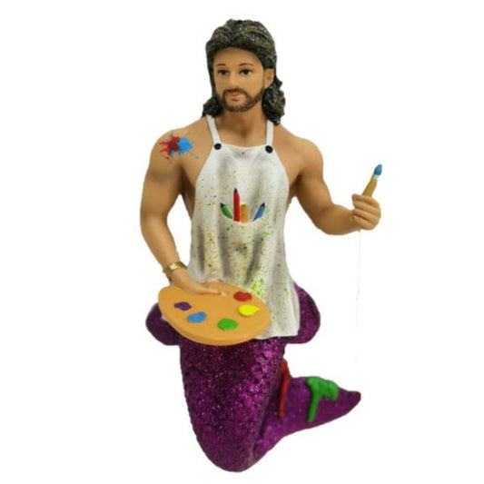 December Diamonds Mermen Figurine - Splattered