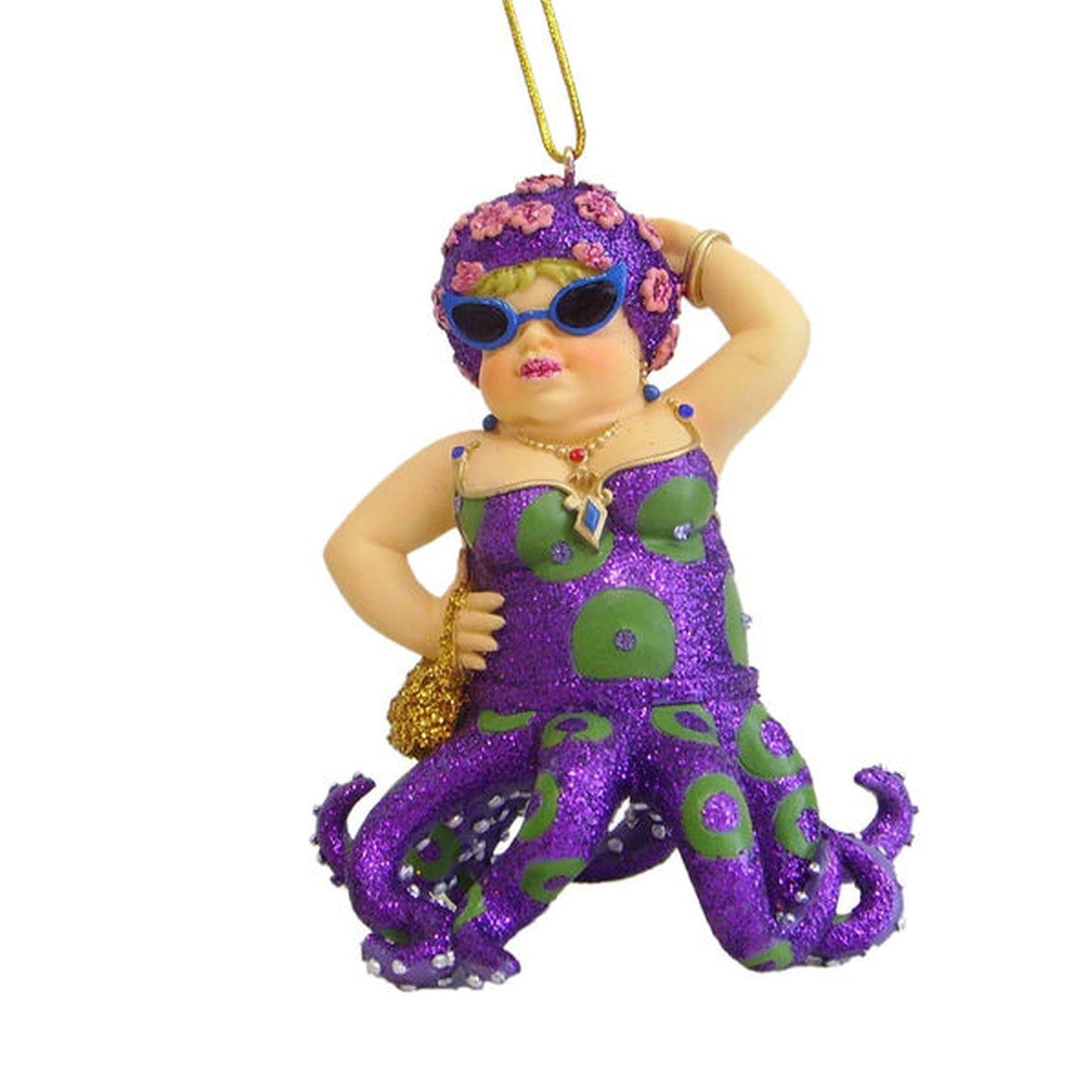 December Diamonds Miss Fran III Octopus Mermaids Christmas Ornament