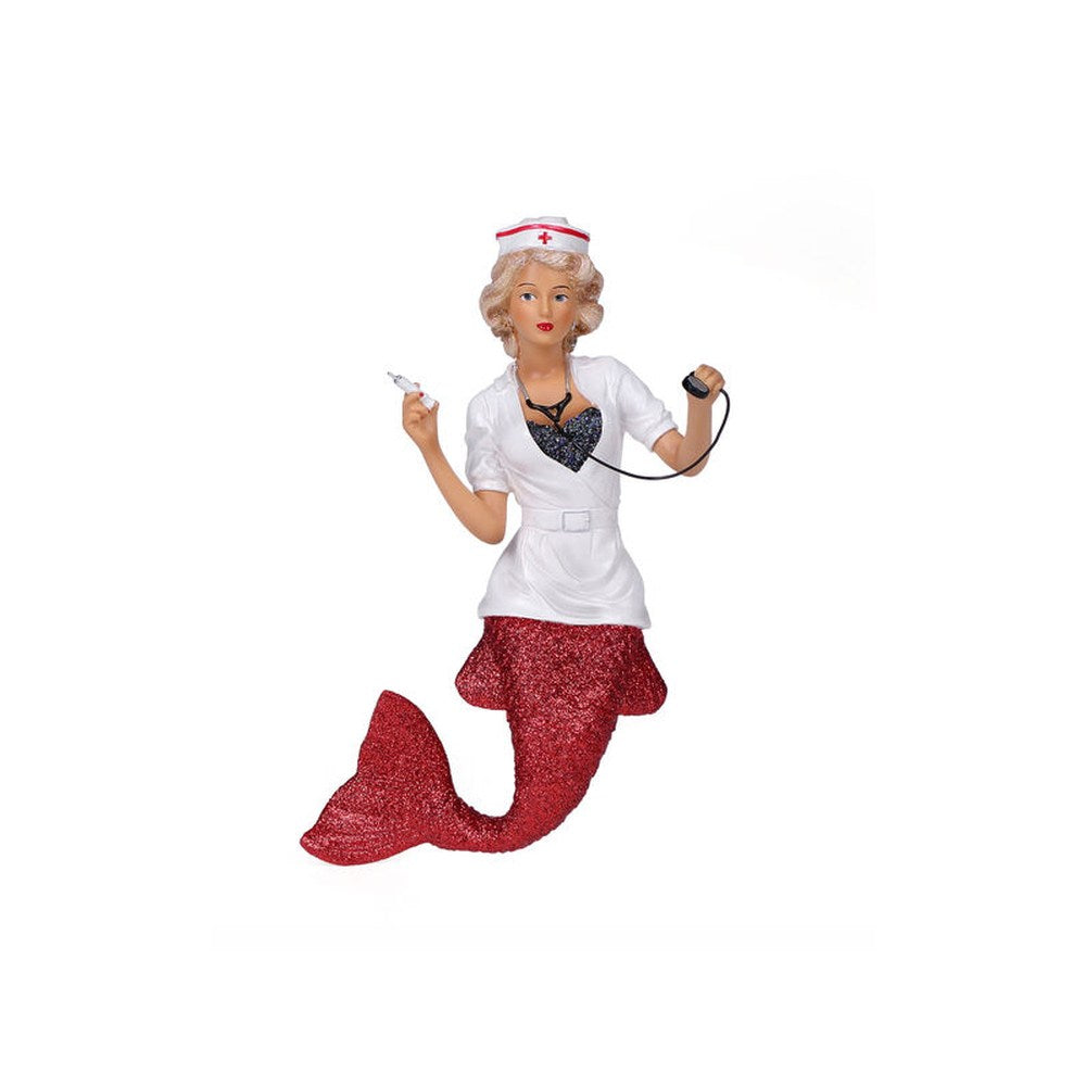 December Diamonds Mermaids Collections Nurse Naughty Ornament