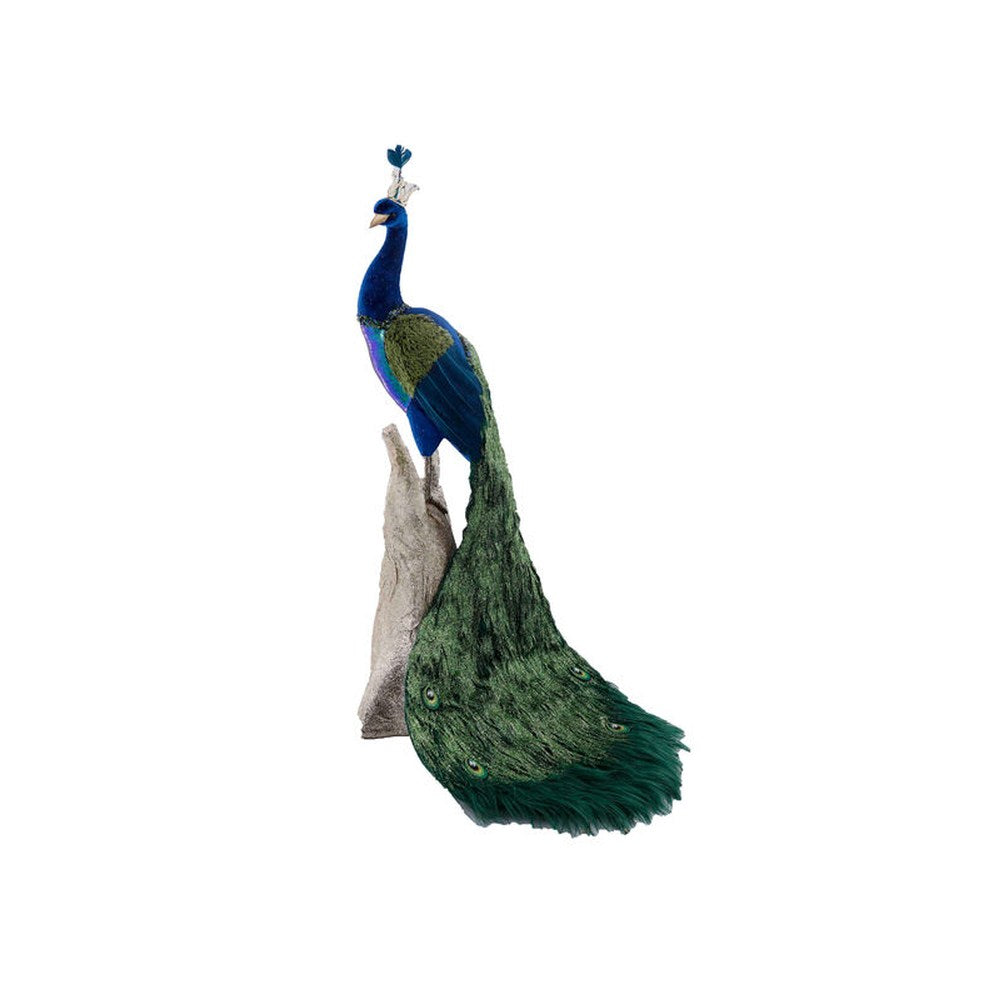 December Diamonds Peacock on Base - Large Figurine