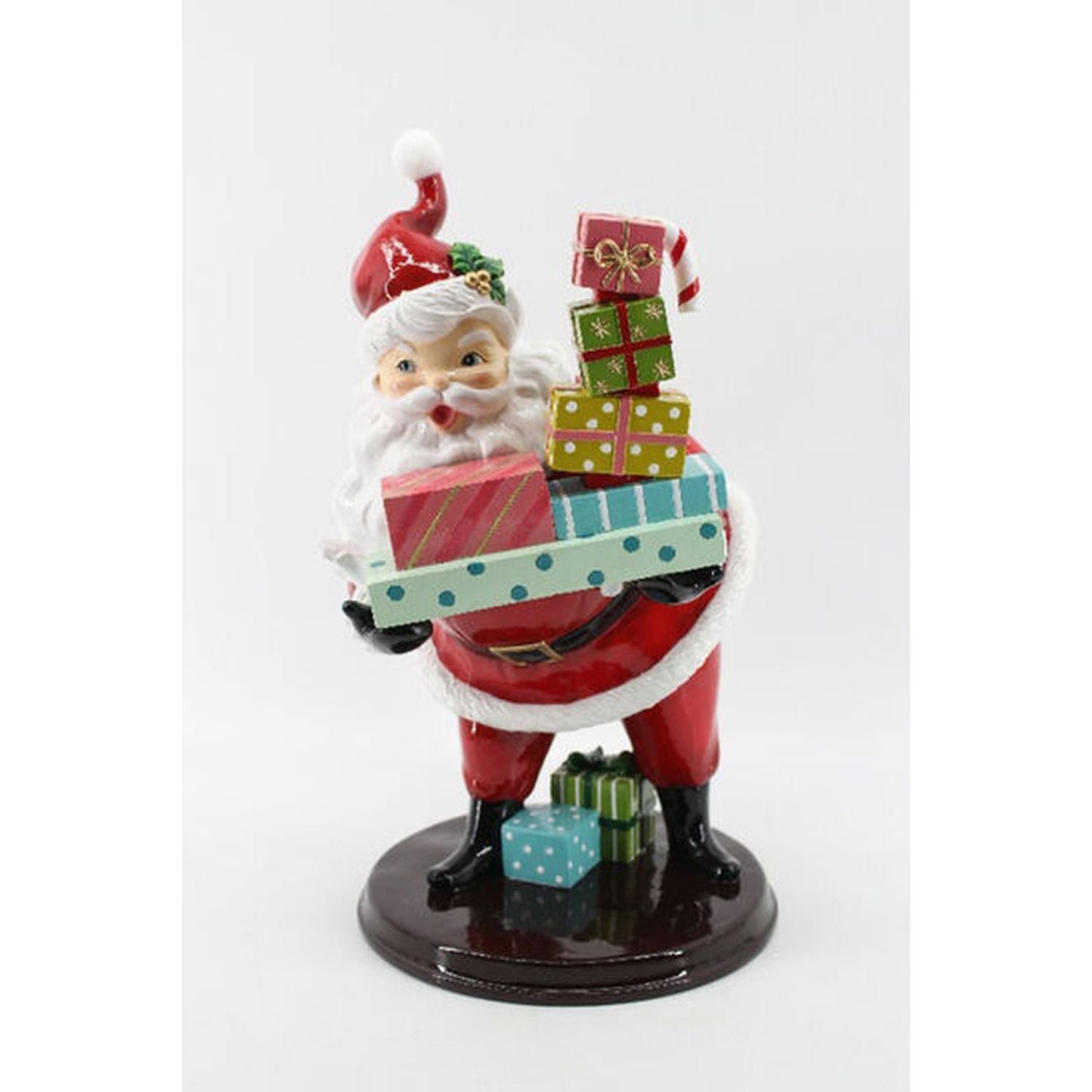 December Diamonds Christmas Carousel Retro Santa With Gifts