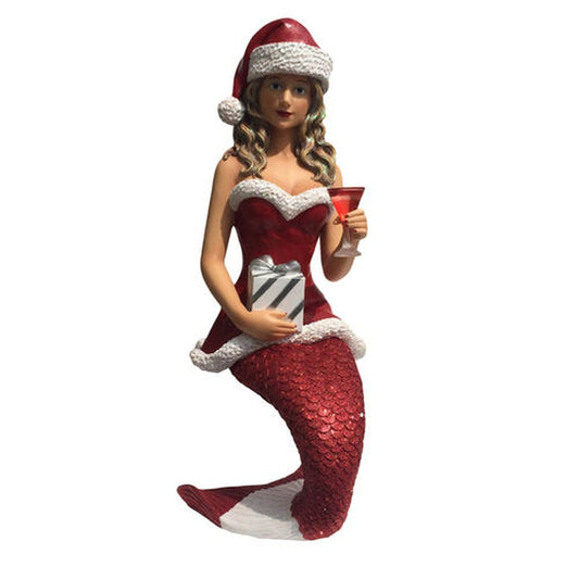 December Diamonds Santa Baby II Mermaid Large Figurine Sculpture