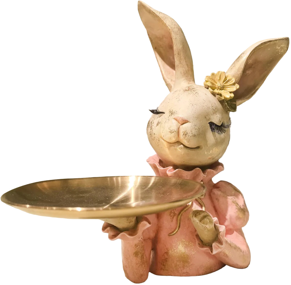 12" BUNNY BUST & TRAY