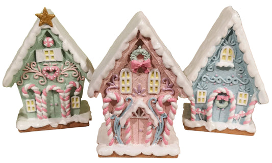 Santa's Sweet Shoppe Collection - 6" CANDY CAKE HOUSE