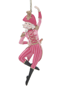 PINK CANDY NUTCRACKER ORNAMENT