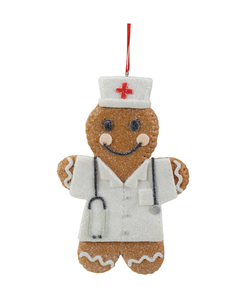 5.5" NURSE GINGERBREAD ORNAMENT