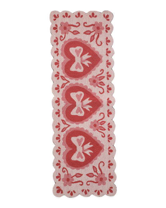 Cupids Valentine - 20x60 Heart Hooked Runner
