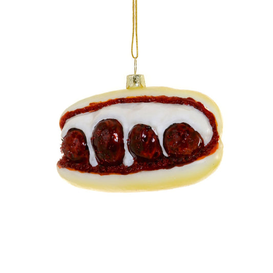 Meatball Parm Ornament 4"