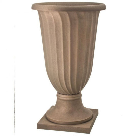 Regency International Hi-Dense Resn Wave Pedestal Planter 30"Tx18"D