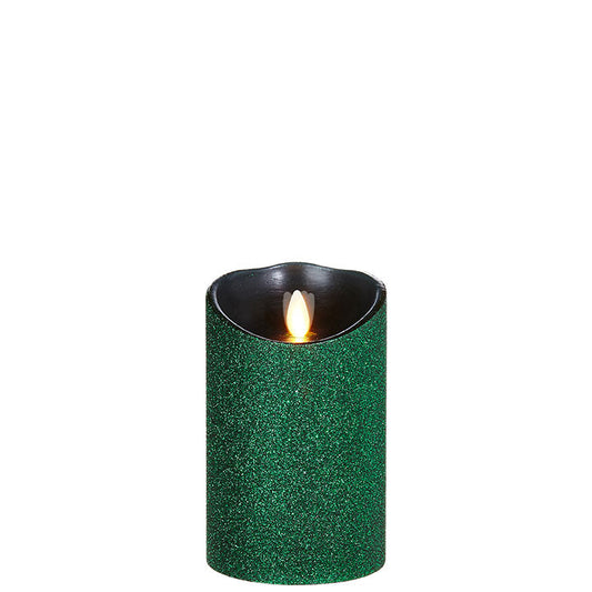 Raz Imports 3.5"X5" Glittered Pillar Candle