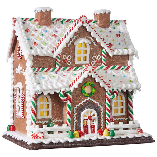 Raz Imports Kringle Candy Co. 12.25" Gingerbread Lighted House.