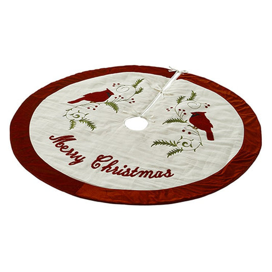 Raz Imports 2022 Countryside Christmas 52" Cardinal Tree Skirt