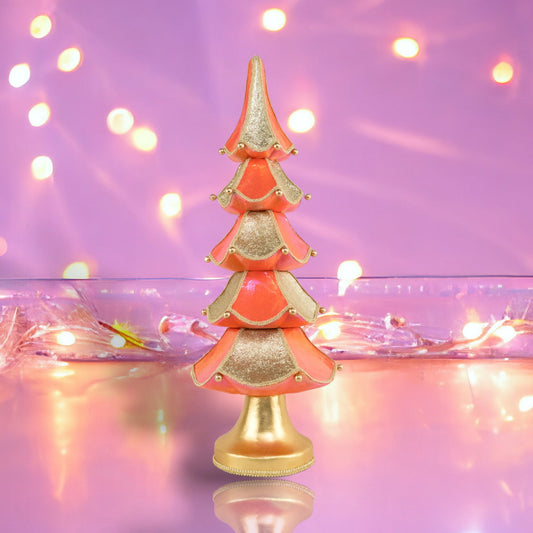 December Diamonds Citrus Sweets 31.5-Inch Orange Tiered Tree