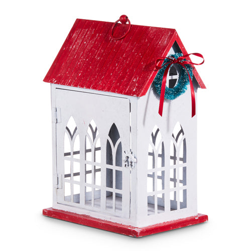 Raz Imports 2023 Heartfelt Holiday 13.5" Red Roof House