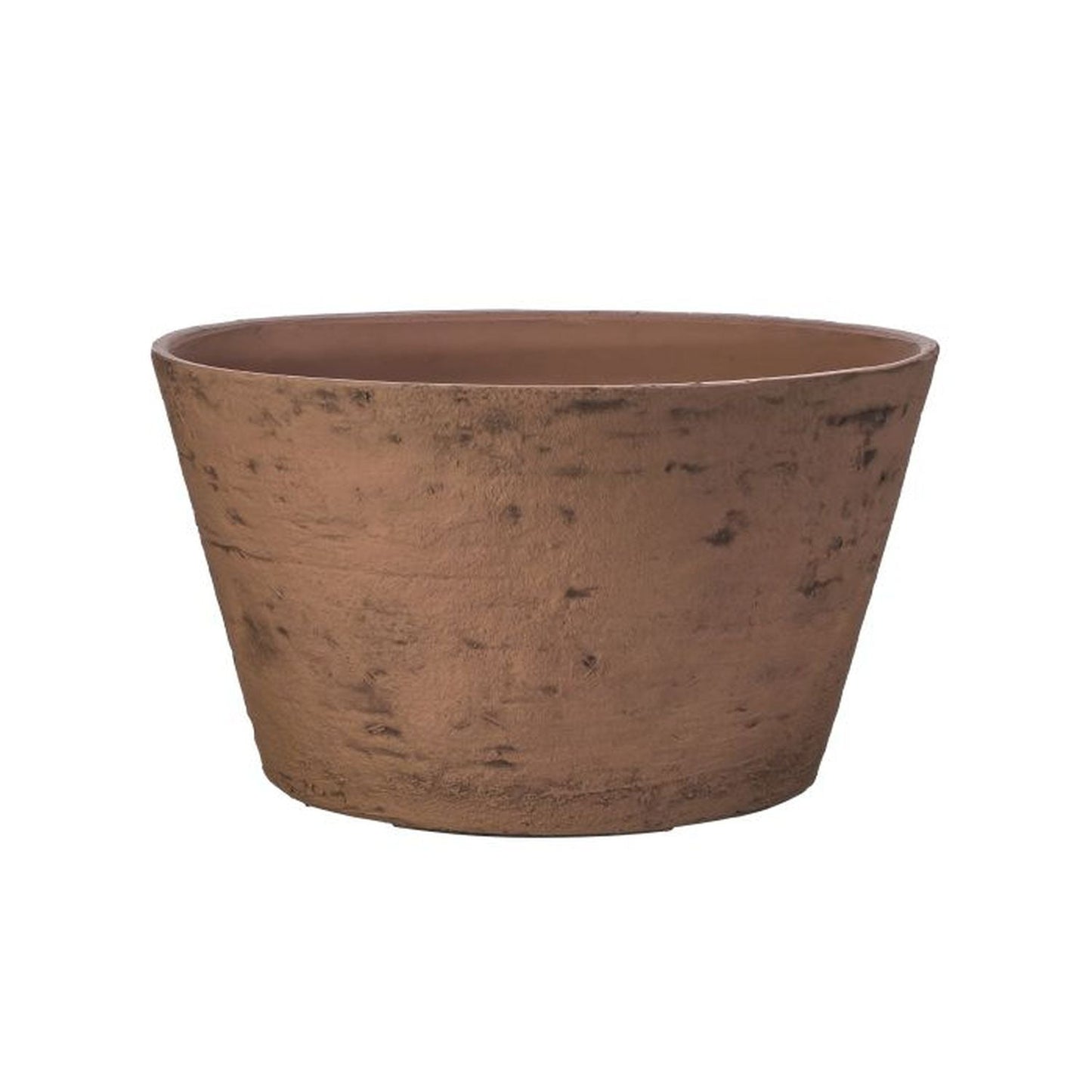 Regency International Fiber Resin Aged Tapered Pot 16"D X 9"H