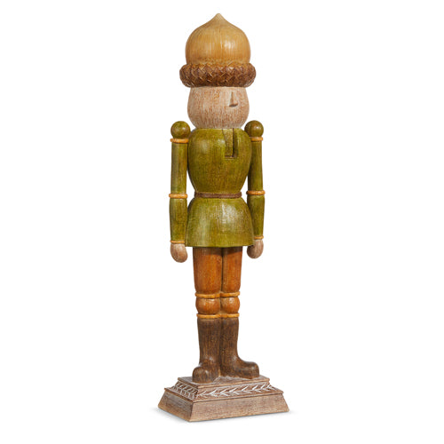 Raz Imports 2023 Holiday House 15.5" Acorn Hat Nutcracker