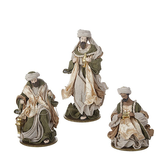 Raz Imports 2022 Holiday In Provence 14.25" Wisemen, Set of 3