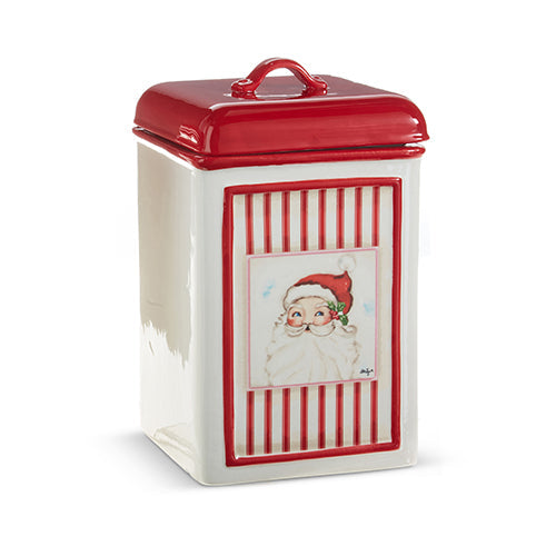 Raz Imports 2023 Jingle & Cocoa 8.75" Santa Canister