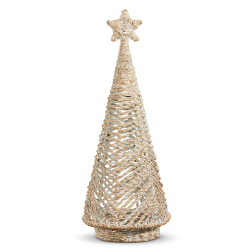 Raz Imports 2023 Natural Noel 20.75" Whitewash Woven Tree