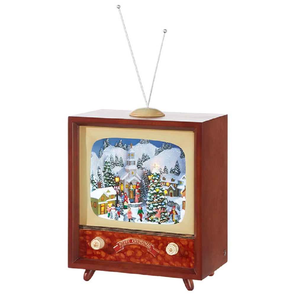 Raz Imports 2020 Happy Hollydays 22-Inch Animated Musical Tv